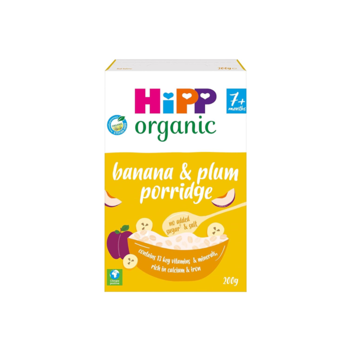 HiPP Organic Banana & Plum Porridge Baby Cereal