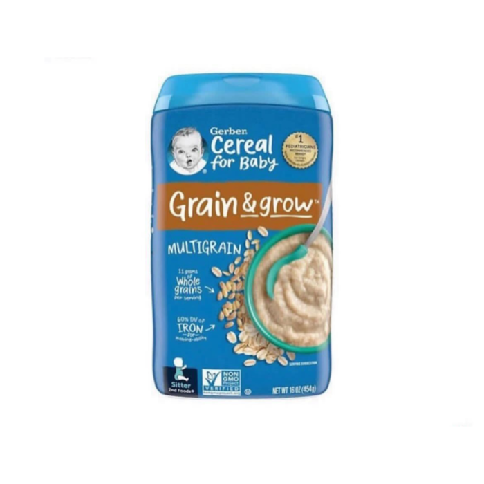 Gerber Baby Cereal 2nd Foods Sitter Grain & Grow Multigrain