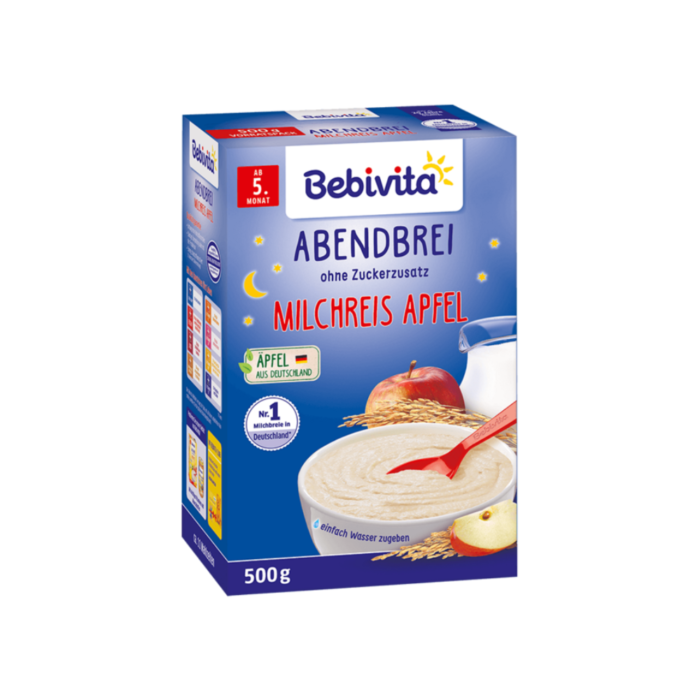 Bebivita evening porridge rice pudding with apple