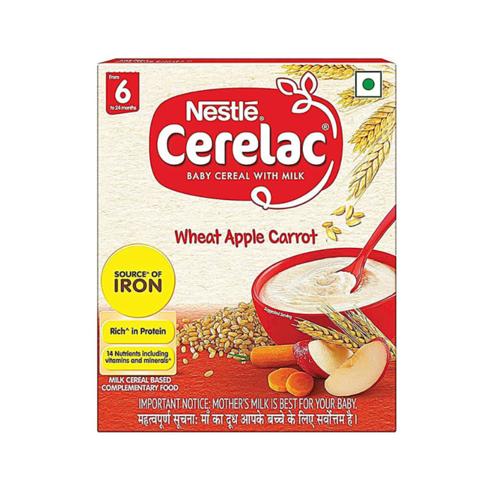 Nestle Cerelac Baby Cereal with Milk Wheat Apple Carrot