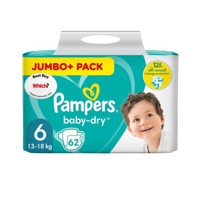 Pampers Baby Dry Size 6 Jumbo pack 62 Pcs