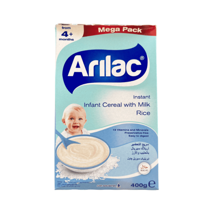 Arilac Infant Cereal With Milk Rice